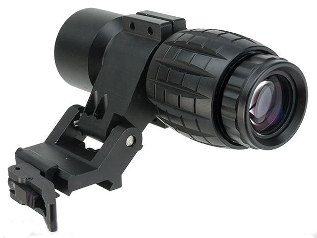 Avengers Tactical 3X Magnifier Scope w/ QD Flip-to-Side Mount - Evike