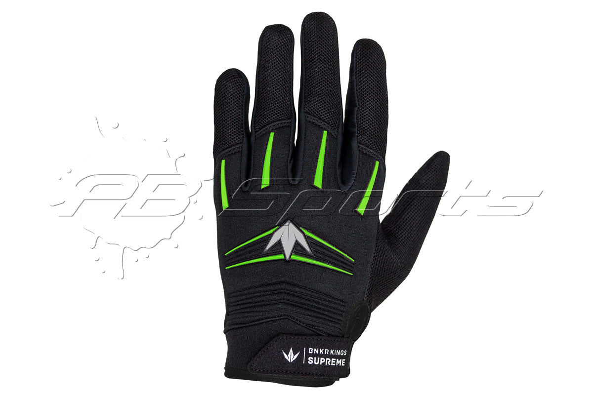 Bunker Kings Supreme Gloves Lime Small/Medium - Bunker Kings