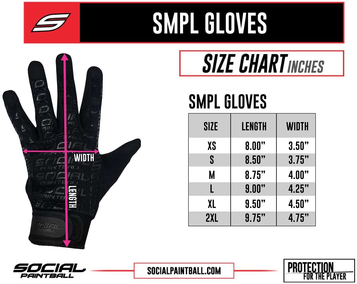 Social Paintball SMPL Gloves - Black