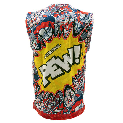 Social Paintball Grit Sleeveless Jersey - Pew Pop Art
