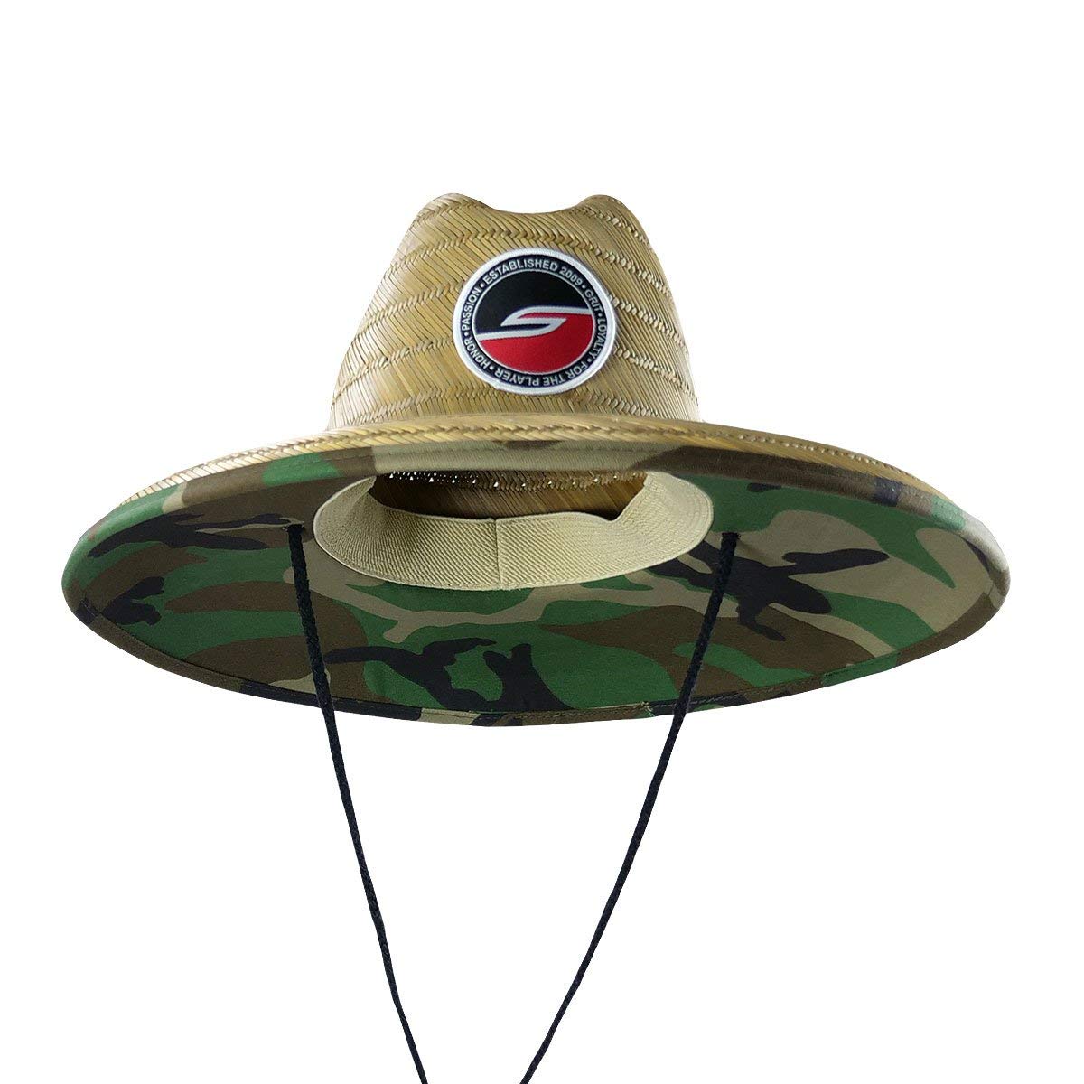 Social Paintball Straw Hat - Woodland Camo - Social Paintball