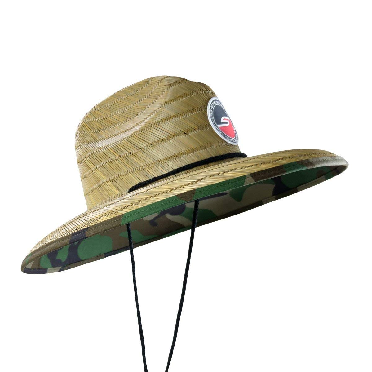 Social Paintball Straw Hat - Woodland Camo - Social Paintball