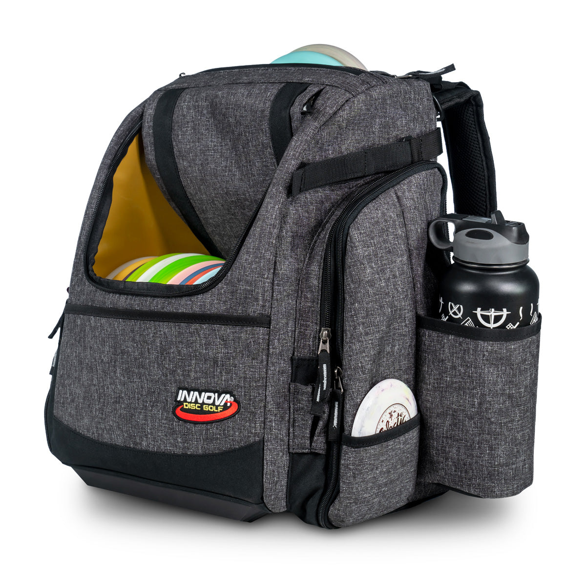 Innova Super HeroPack II Backpack Disc Golf Bag - Black Heather - Innova
