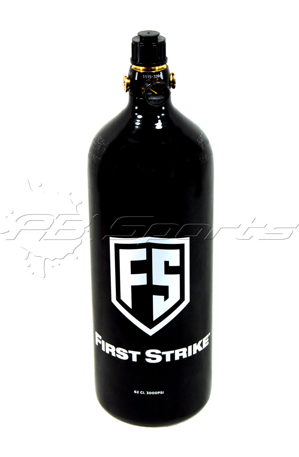 First Strike Black Paintball 62/3000 62ci HPA Nitrogen Tank - First Strike