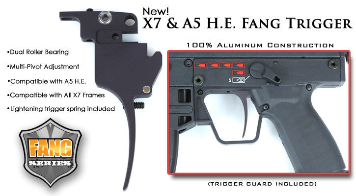 Techt X7 and A-5 Hall Effect E-Grip Fang Trigger Kit - TechT