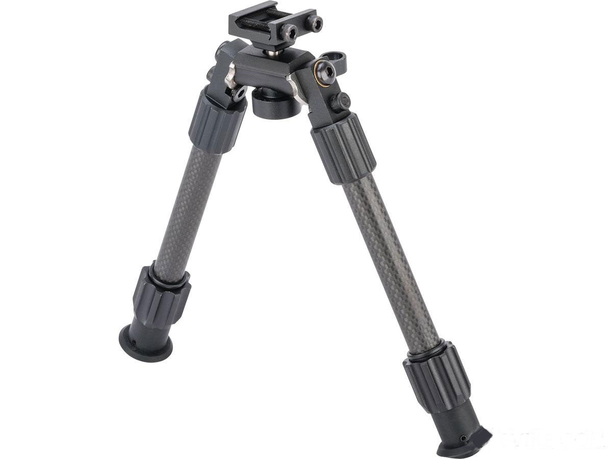 TruGlo Tac-Pod Pro Adjustable Carbon Fiber Bipod w/ Pivoting Picatinny Rail Mount - Evike