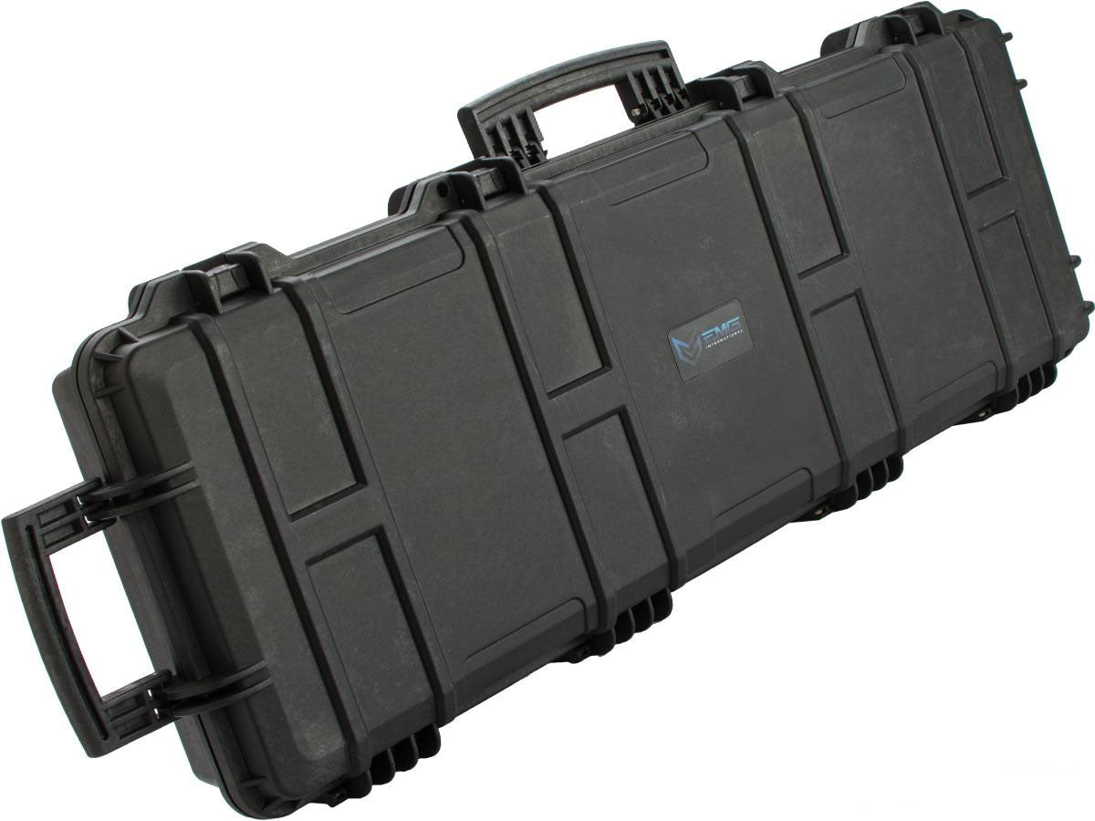 EMG Transporter Lockable 42" Hard Case w/ Low Profile Wheels &amp; PnP Foam - Matte Black - Evike