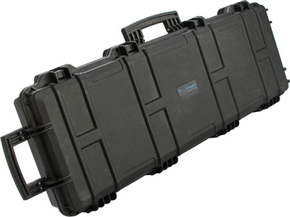 EMG Transporter Lockable 42" Hard Case w/ Low Profile Wheels &amp; PnP Foam - Matte Black - Evike