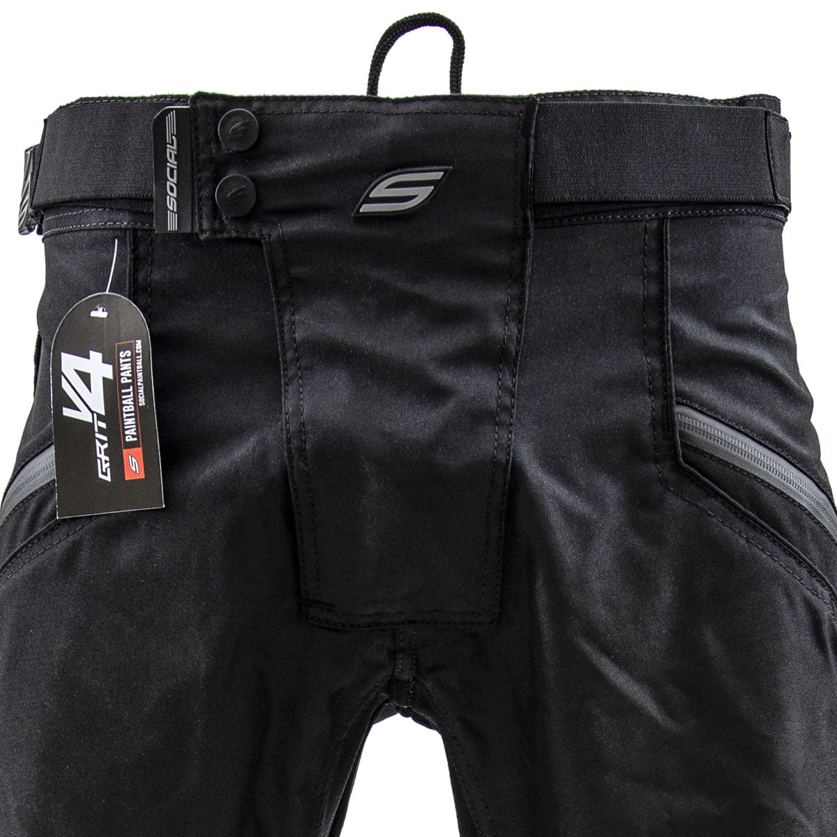 Social Paintball Grit V4 Pants - Stealth Black - XS/S - Social Paintball