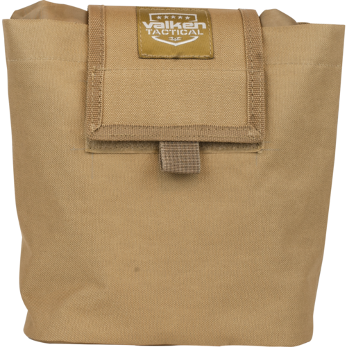 Valken V-Tac Molle Folding Dump Pouch - Tan - Valken Airsoft