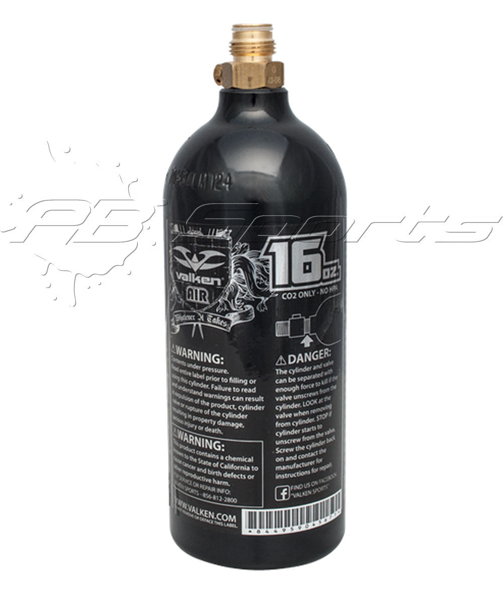 16 oz Aluminum CO2 Tank - Valken Paintball