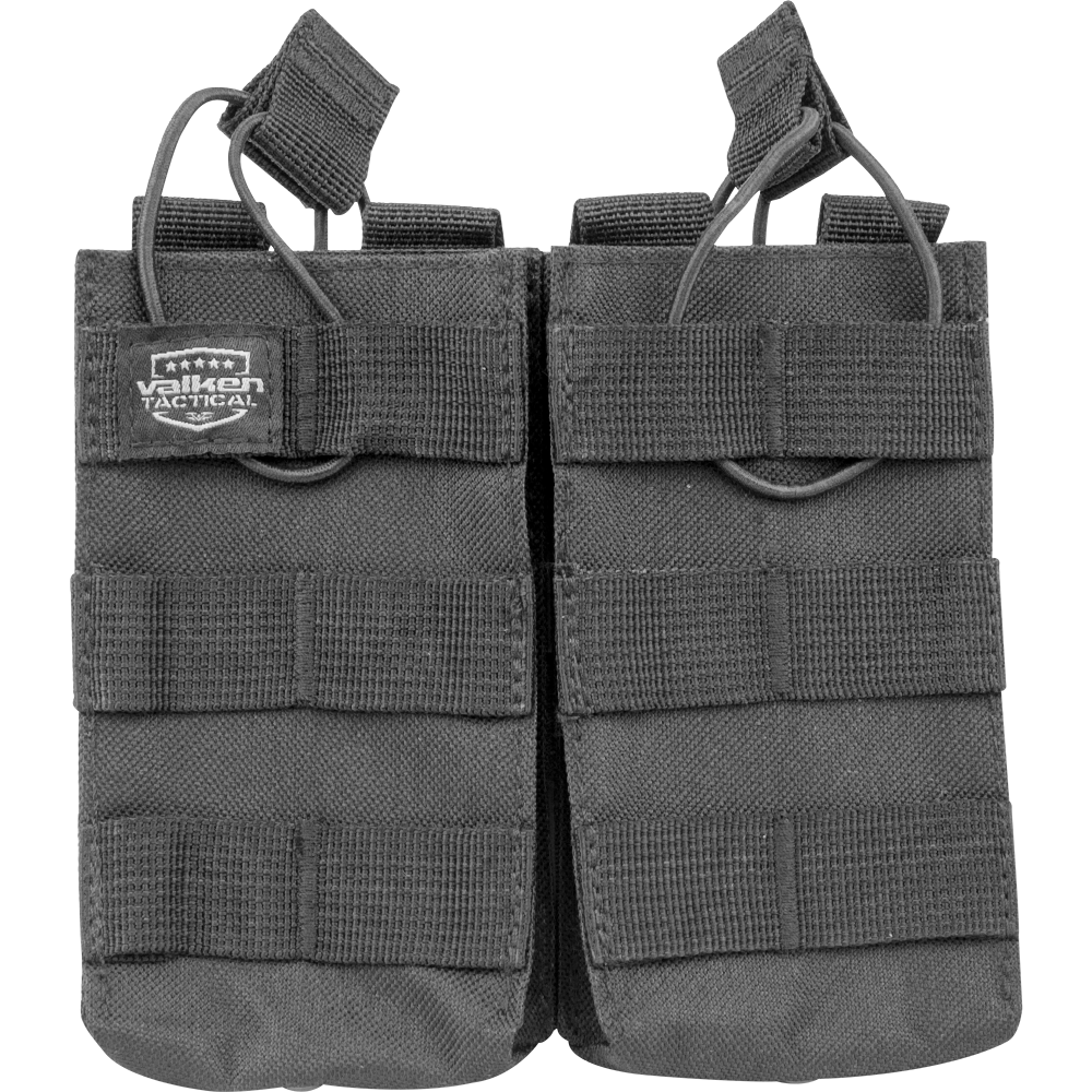 Valken Double Magazine Pouch - Black - Valken Airsoft