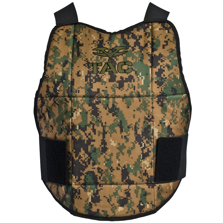 Valken Folding Reversible Chest Protector - Black and Marpat Camo - Valken Paintball