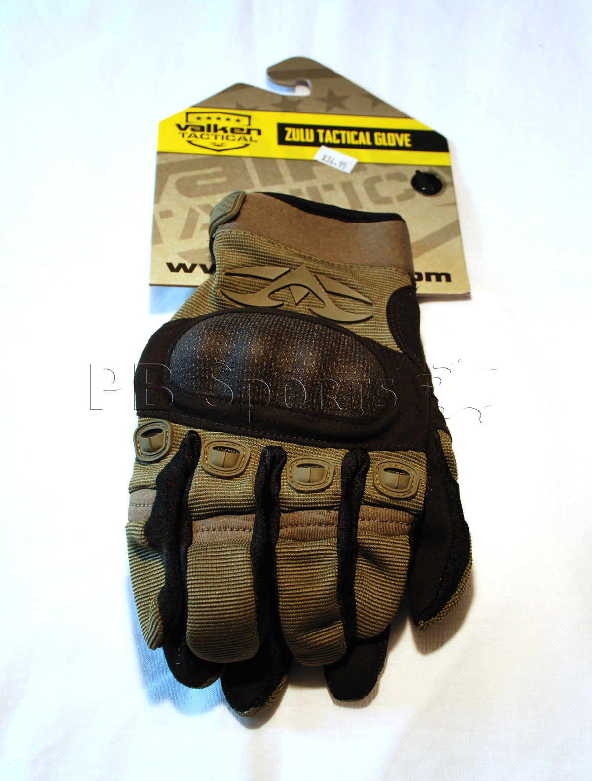 Valken Zulu Full Finger Gloves - Olive - XL - Valken Paintball
